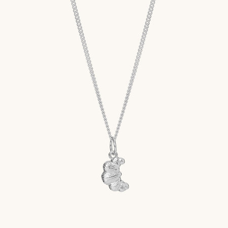 Croissant Necklace Silver